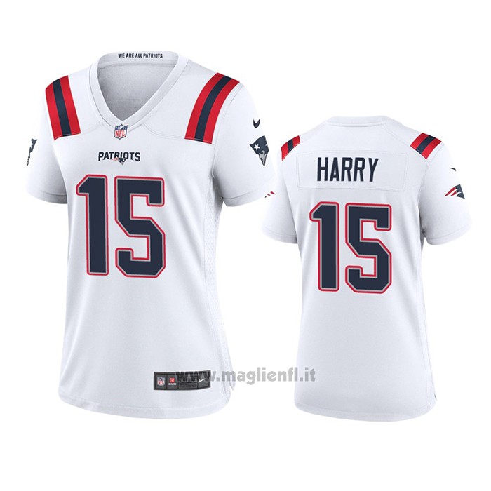 Maglia NFL Game Donna New England Patriots N'keal Harry 2020 Bianco